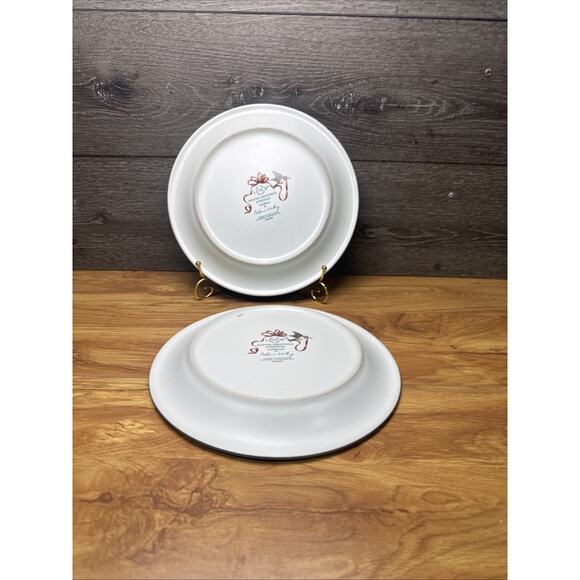 Lenox Winter Greetings Everyday Plates Dinner 10.75" Birds Set Of 2 - Picture 7 of 7
